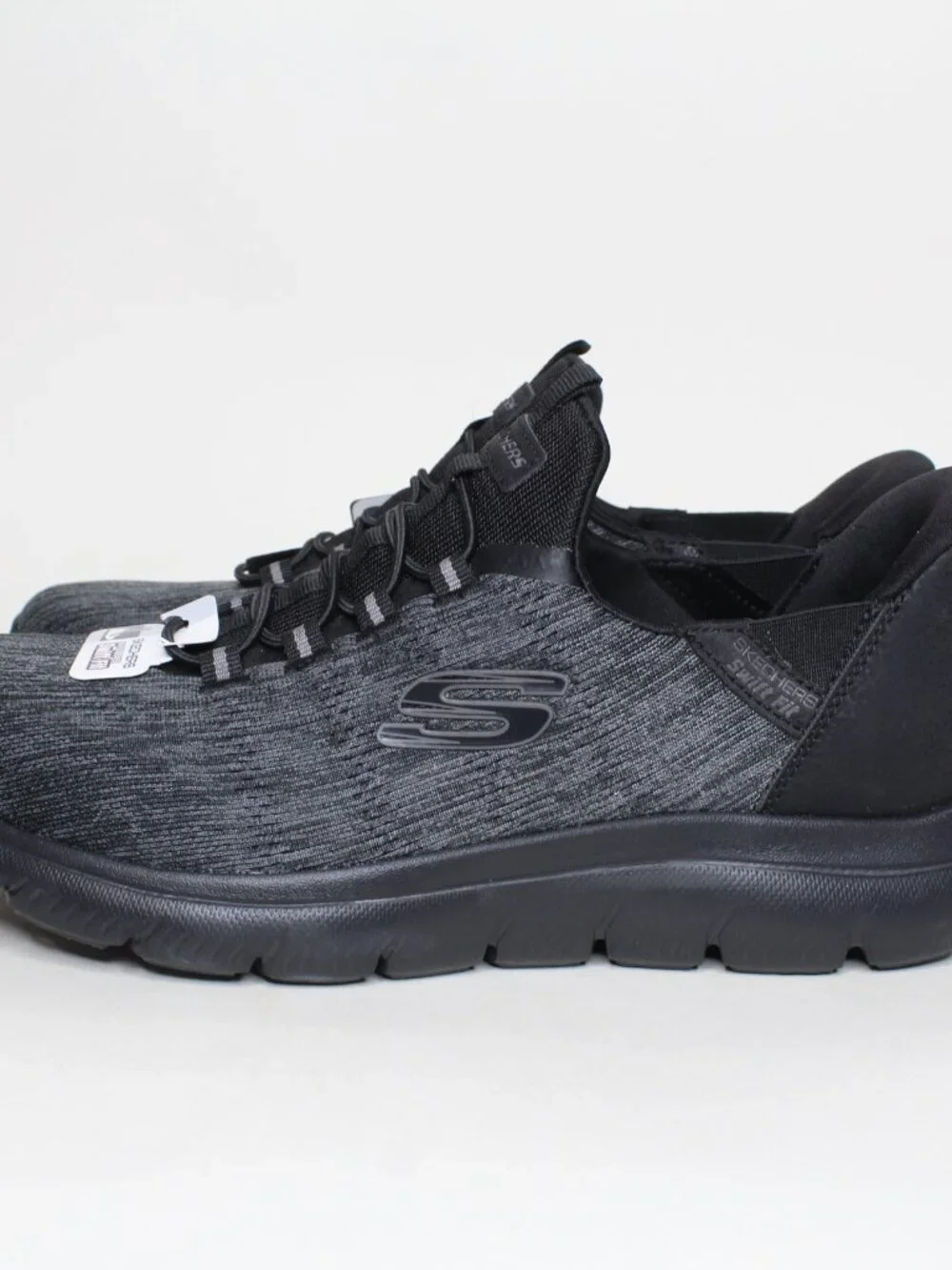 Skechers Hands Free Slip-ins Black Athletic Shoes Size 9.5 W New